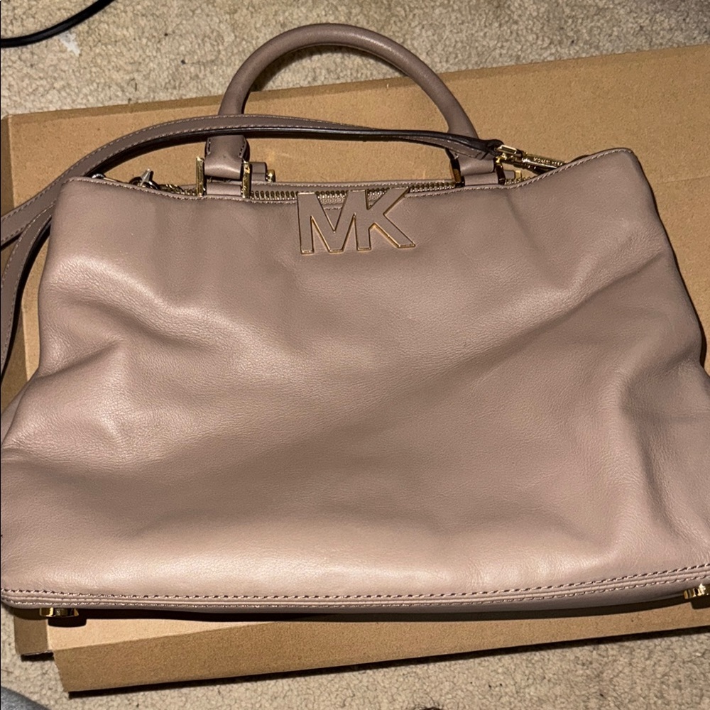 Michael Kors Dusty tan Leather Satchel